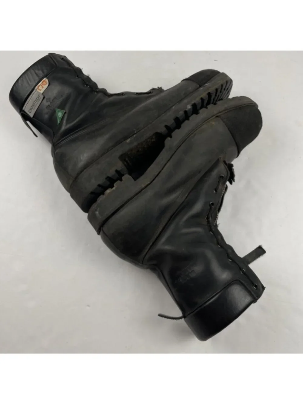Black Diamond NFPA Steel Toe Firefighter Boots Mens 12 XW Front Zip Crosstech